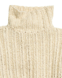H&M Oversized Turtleneck Sweater Cornflower Blue Ladies