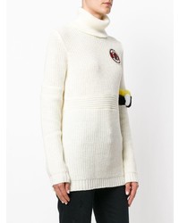 Mr & Mrs Italy Roll Neck Patched Jumper