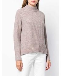 Agnona Speckled Mock Neck Sweater