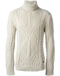 Woolrich Cable Knit Turtle Neck Sweater