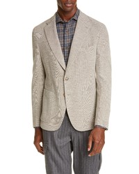 Eleventy Trim Fit Knit Wool Cotton Sport Coat
