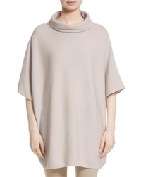 St. John Collection Links Knit Wool Cocoon Tunic Sweater