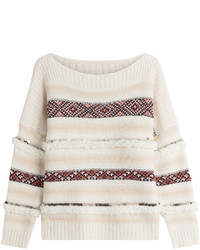 Mes Demoiselles Mixed Knit Pullover