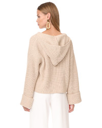 Giada Forte Wool English Knit Sweater With Hood