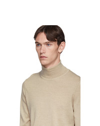 BOSS Off White Musso Turtleneck