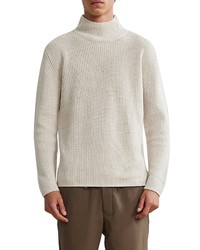 Nn07 Rib Mock Neck Wool Blend Sweater