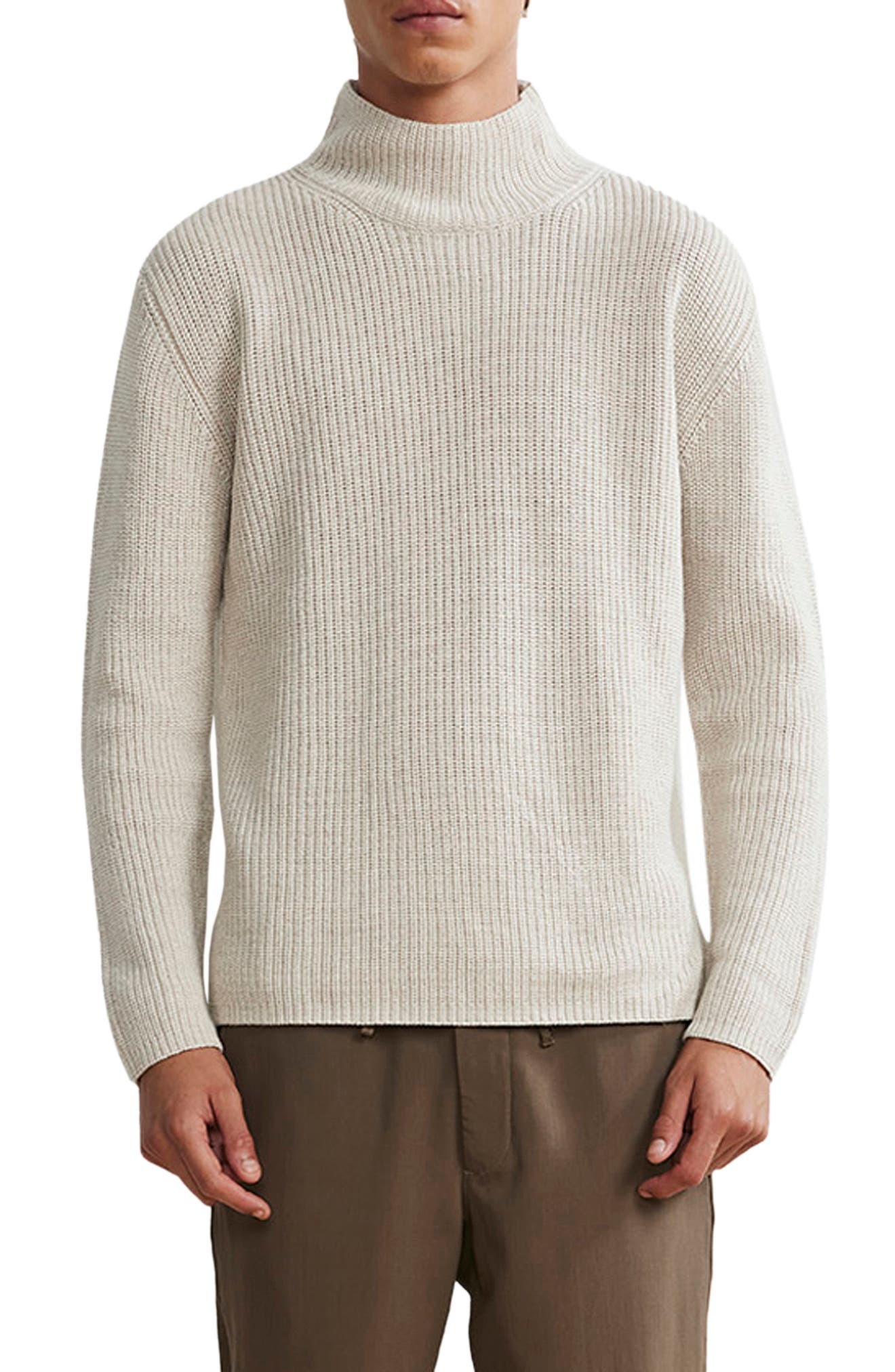Nn07 Rib Mock Neck Wool Blend Sweater, $114 | Nordstrom | Lookastic