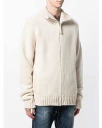 Laneus Zipped Knitted Sweater