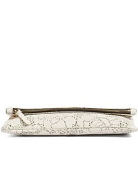 Clare Vivier Clare V Leather Lace Foldover Clutch
