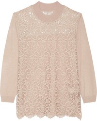 DAY Birger et Mikkelsen Day Flore Lace Paneled Knitted Sweater
