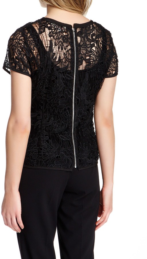 Rebecca Taylor Short Sleeve Floral Lace Blouse, $325 | Nordstrom 