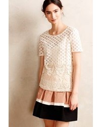 Anthropologie Sunday In Brooklyn Lace Cercle Tee