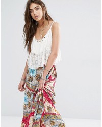 Somedays Lovin On The Road Cropped Lace Up Festival Top