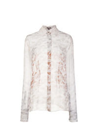Sophie Theallet Sheer Marble Effect Blouse