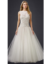 Theia Tulle Lace Gown