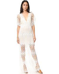 Free People Night Whispers Lace Maxi Dress