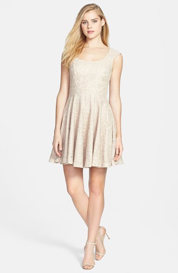 Jessica Simpson Lace Fit Flare Dress | Where to buy & how to wear