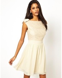 Little Mistress Prom Dress With Lace Bardot Top