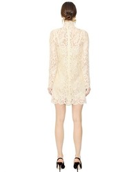 Dolce & Gabbana Cordonetto Lace Dress With Turtleneck