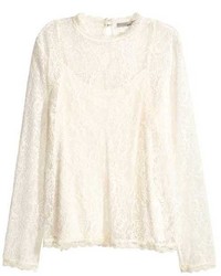 H&M Long Sleeved Lace Top