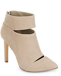 BCBGeneration Carolyn Cutout Nubuck Leather Ankle Boots