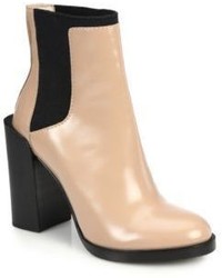 3.1 Phillip Lim Emerson Polished Leather Ankle Boots