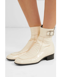 Saint Laurent Miles Patent Leather Ankle Boots