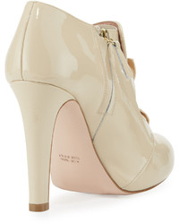 RED Valentino Patent Double Bow 100mm Bootie Nude