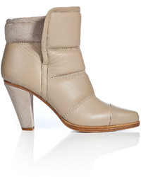 Chloé Quilted Leather Ankle Boots