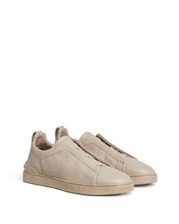 Zegna Triple Stitch Low Top Sneakers