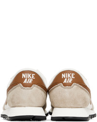 Nike White Brown Air Pegasus 83 Prm Sneakers