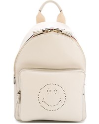 Anya Hindmarch Perforated Leather Smiley Detail Backpack