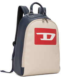 Diesel White Navy Hein Db Backpack