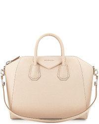 Givenchy Antigona Medium Leather Satchel Bag Nude Pink