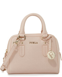 Furla Elena Mini Leather Satchel Bag Magnolia