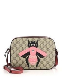 Gucci Gg Supreme Bee Shoulder Bag