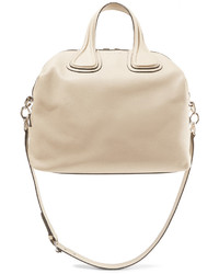 Givenchy Medium Nightingale Bag In Beige Textured Leather