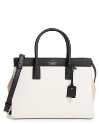 Kate Spade New York Cameron Street Candace Leather Satchel Beige
