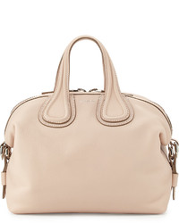 Givenchy Nightingale Small Waxy Leather Satchel Bag Nude Pink