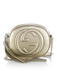 Gucci Soho Metallic Leather Mini Chain Bag