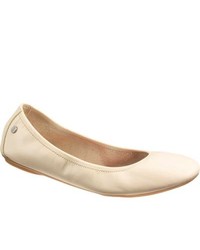 Hush Puppies Chaste Ballet Nude Leather Ballet Flats