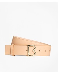 Brooks Brothers 112 Wide Leather B Buckle Belt