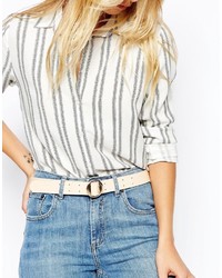Asos Double Prong Round Hip And Waist Belt