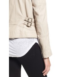 Cupcakes And Cashmere Darby Leather Moto Jacket