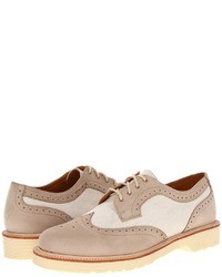 Beige Leather Brogues