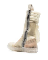 Rick Owens Cargo Basket Lace Up Boots