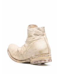 Poème Bohémien Distressed Leather Lace Up Boots