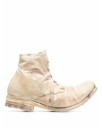 Poème Bohémien Distressed Leather Lace Up Boots