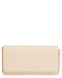 Mulberry Continental Classic Convertible Leather Clutch Beige