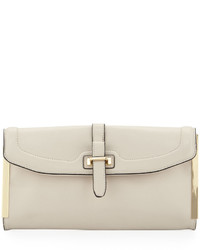 French Connection Finn Flap Top Clutch Bag Classic Cream
